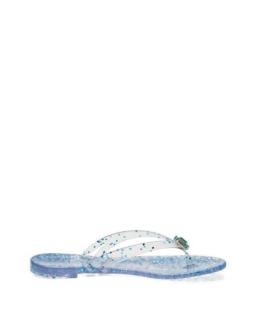 Casadei White Jelly Flip Flops
