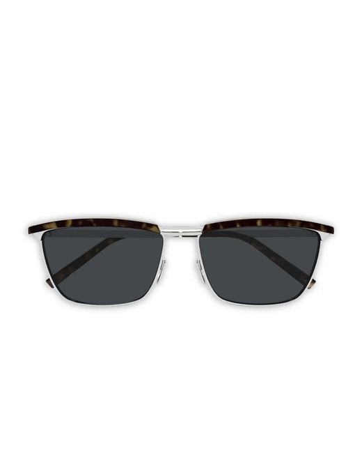 Saint Laurent Black 795 Joe Square-Frame Sunglasses for men