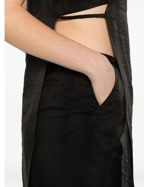 Occleus Black Kate Silk Pants