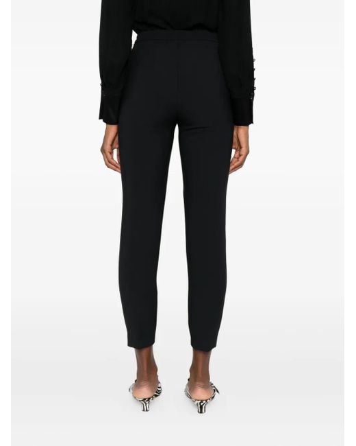Elisabetta Franchi Black Slim-Fit Tailored Trousers