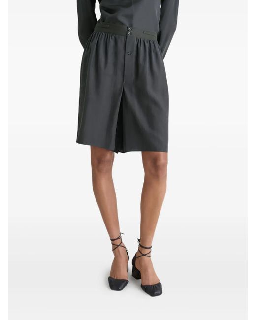 Lemaire Gray Elasticated-Waistband Shorts