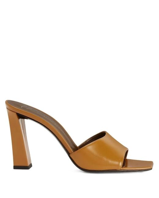 Giuseppe Zanotti Talia 90mm ミュール Brown