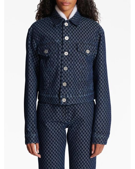 Balmain Blue Boxy Denim Jacket