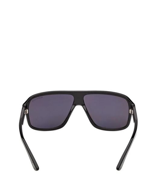 Tom Ford Black Pilot Frame Sunglasses for men