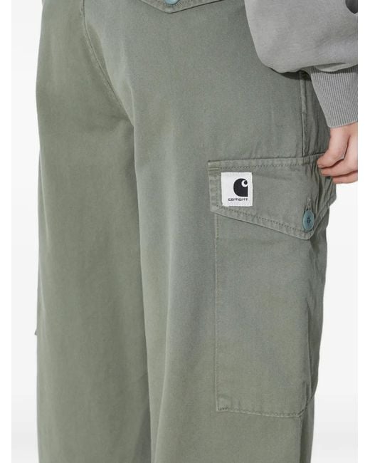 Carhartt Green Cargo-Pocket Trousers