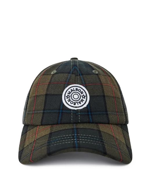 Malbon Golf Black Logo-Patch Baseball Hat for men