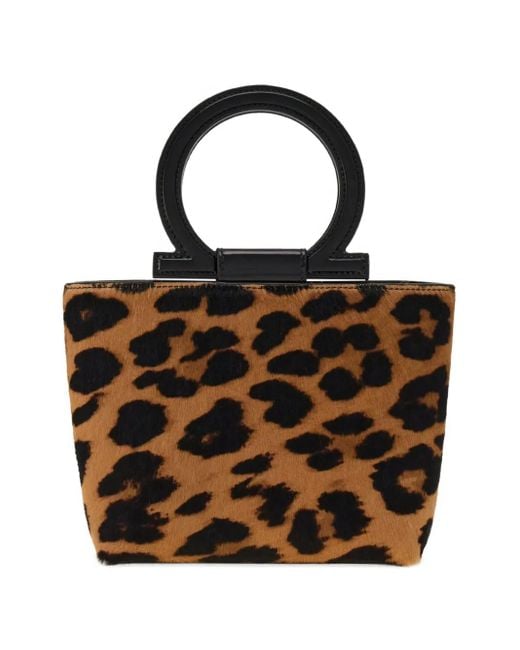 Ferragamo Black Macro Gancini Mini Bag