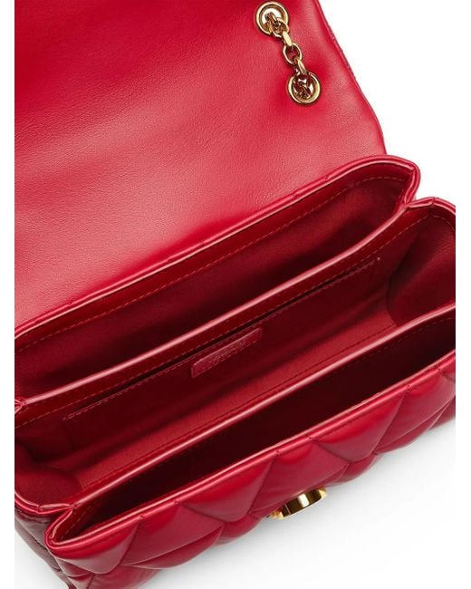 Versace Red Gesteppte Umhängetasche Kleio