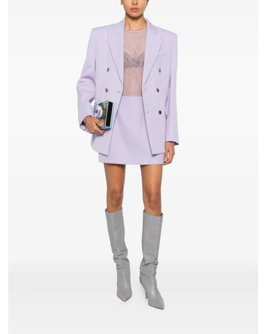Wardrobe NYC Purple Long-Sleeve Bodysuit