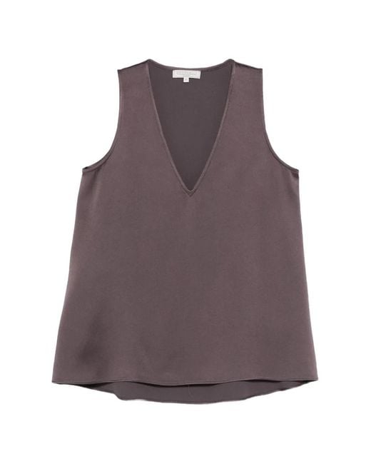 Antonelli Purple V-Neck Top