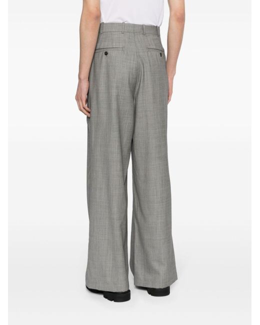 Hed Mayner Gray Tailored Wide-leg Trousers for men