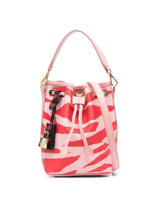 MCM Pink Dessau Tasche mit Zebra-Print