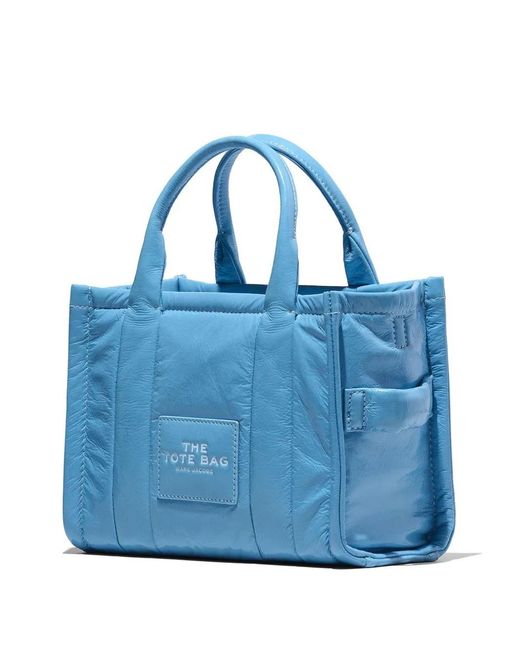 Marc Jacobs Blue Kleine The Shiny Crinkle Tote Handtasche
