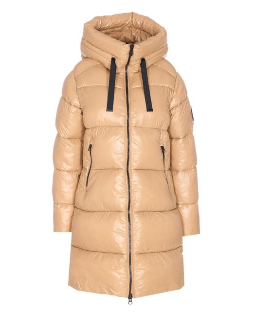 Piumino Con Zip di Save The Duck in Natural