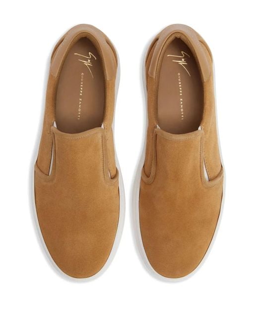 Giuseppe Zanotti Brown Gz 94 Slip-On Suede Sneakers for men