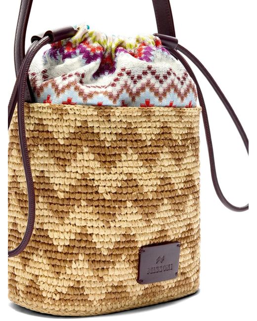 Borsa A Secchiello di Missoni in Metallic