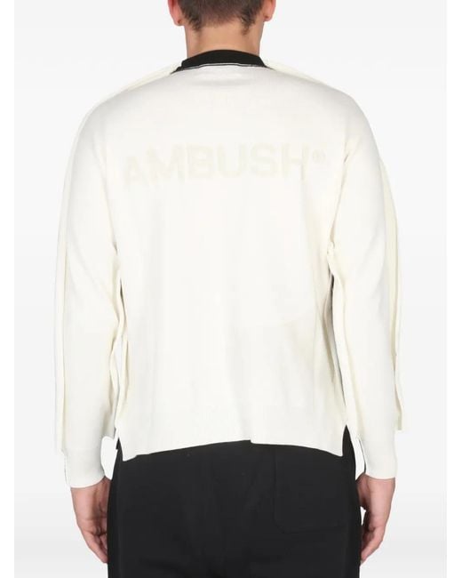 Ambush Black Knit Pullover for men