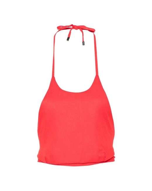 Osklen Red Tie-Fastening Top