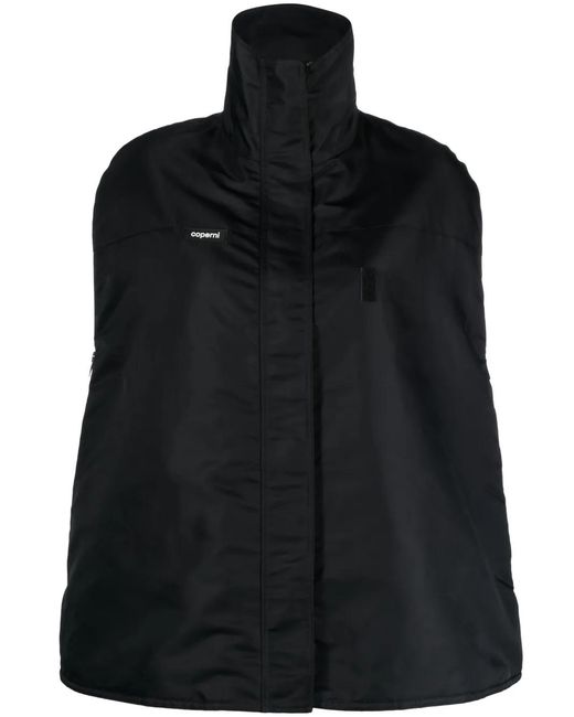 Coperni Black Logo-Patch Bomber Cape