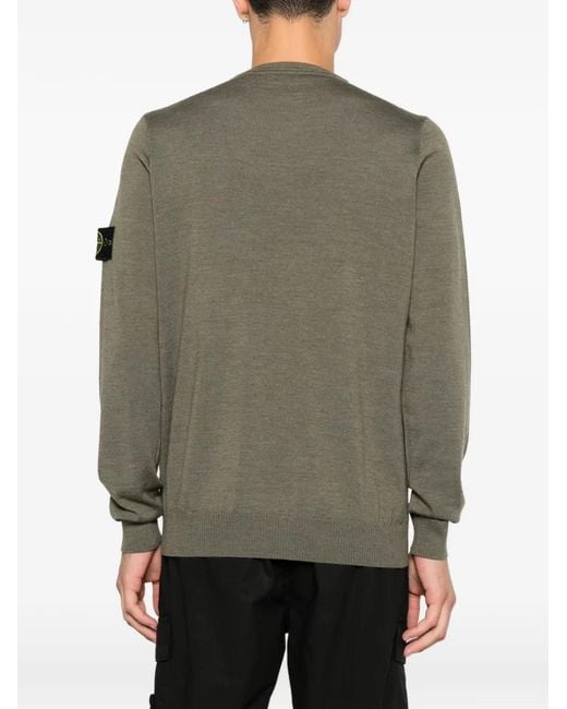 Stone Island Pullover Mit Logo-Patch in Green für Herren