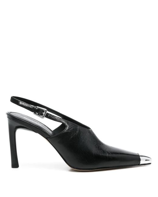 Michael Kors Black Leather 'Kasia' Slingback