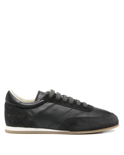 Common Projects Black Sneakers aus Leder