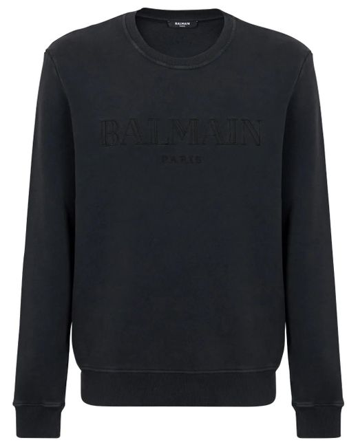 Balmain Katoenen Sweater in het Blue voor heren