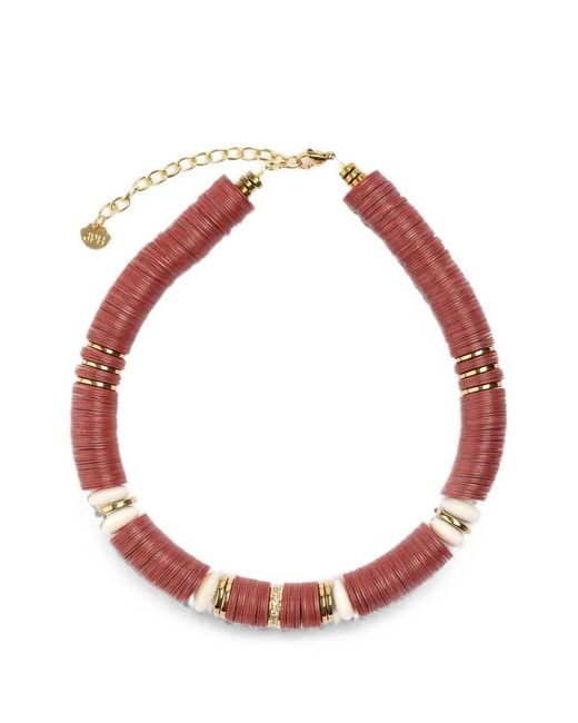 Hijas de Puka Red Jaipur Beaded Necklace