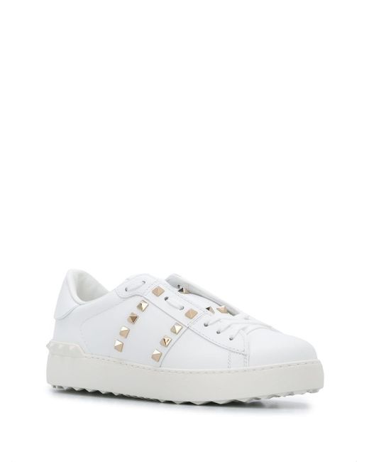 valentino rockstud white sneakers