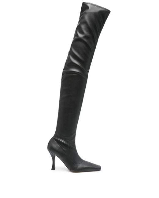 Proenza Schouler Black 95Mm Trap Knee-High Boots