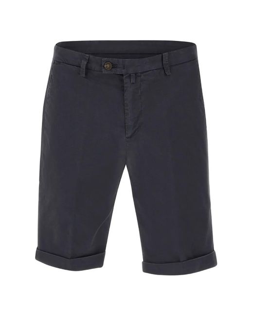 Briglia 1949 Blue Turn-Up Cuff Shorts for men