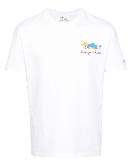 Mc2 Saint Barth White X The Simpsons Homer T-shirt for men