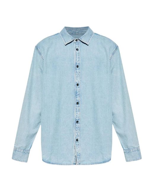 Rag & Bone Blue Denim Shirt for men