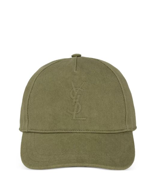 Saint Laurent Baseballkappe Mit Logo in Green für Herren