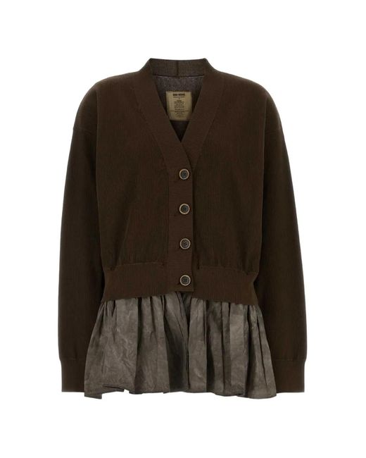 Uma Wang Brown Oversize Cardigan