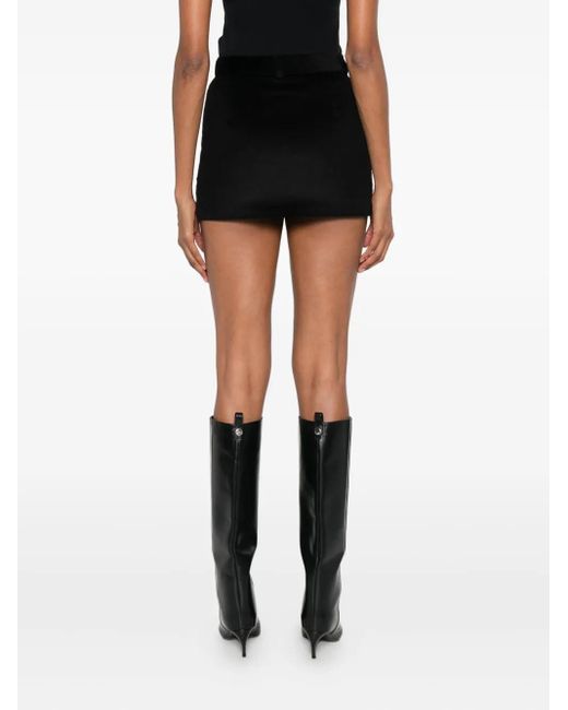 MEDEA Black Cotton Straight Skirt