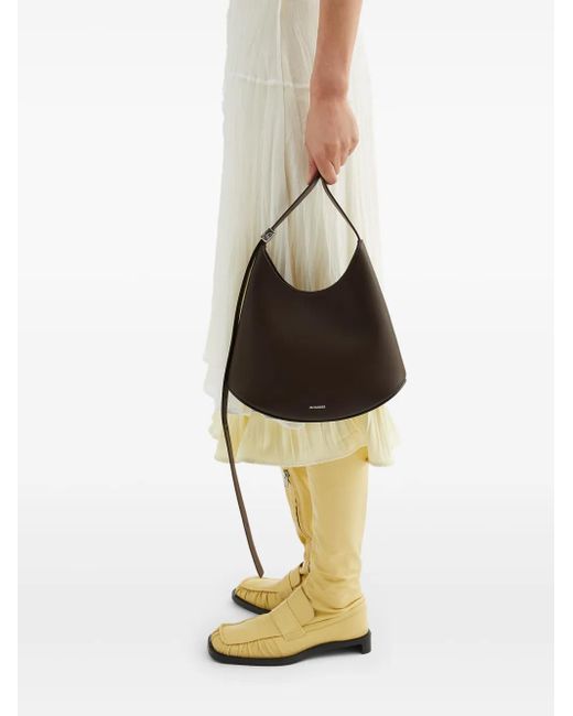 Jil Sander White Small Eldorado Shoulder Bag