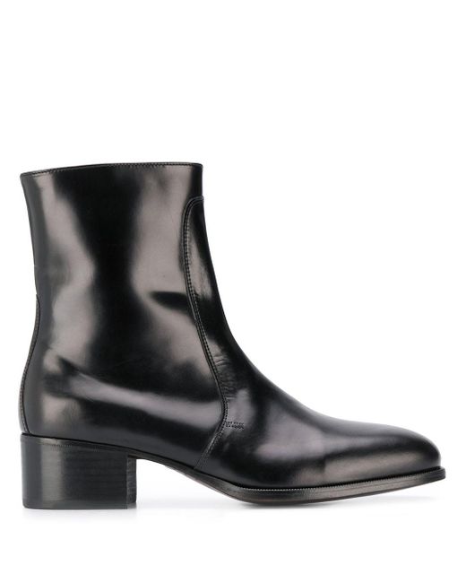 Lemaire Black 50mm Ankle Length Boots for men