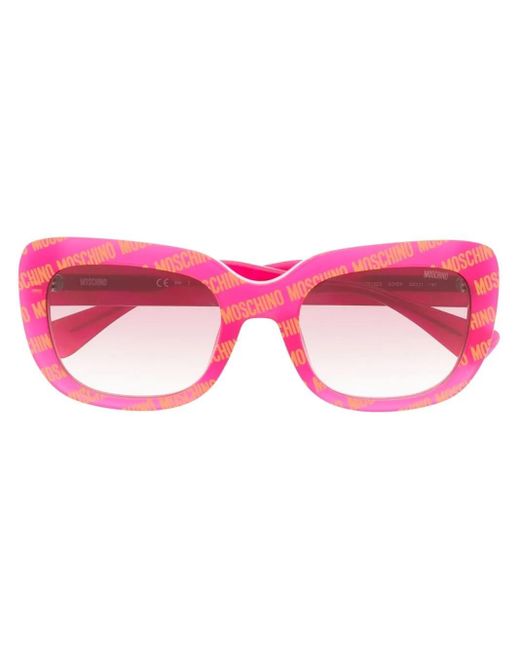Moschino Pink Logomania Cat-Eye Sunglasses