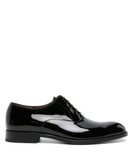 Fratelli Rossetti Black Lace-up Leather Oxford Shoes for men