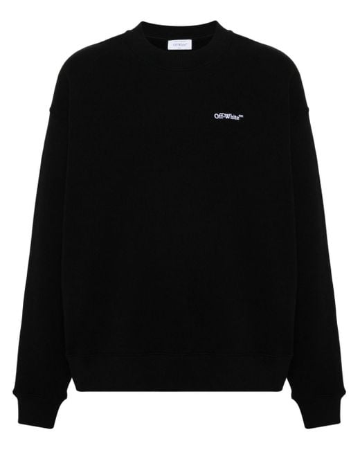 Off-White c/o Virgil Abloh Sweatshirt mit Logo-Stickerei in Black für Herren