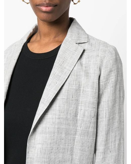 Kiton Geruite Blazer in het Gray