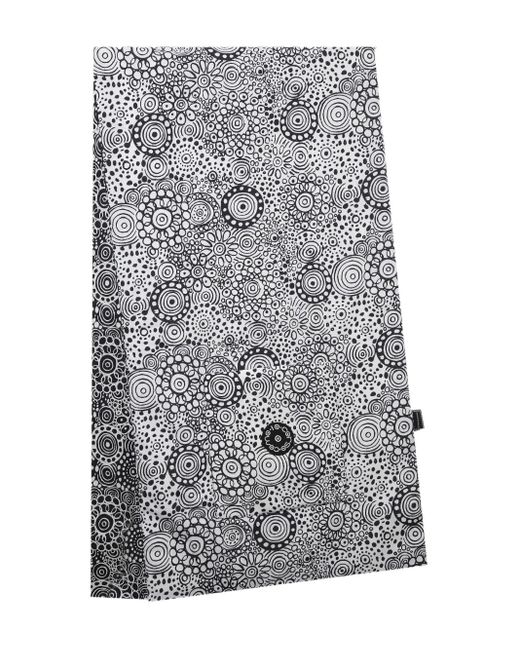 10 Corso Como Gray Circle-Pattern Scarf