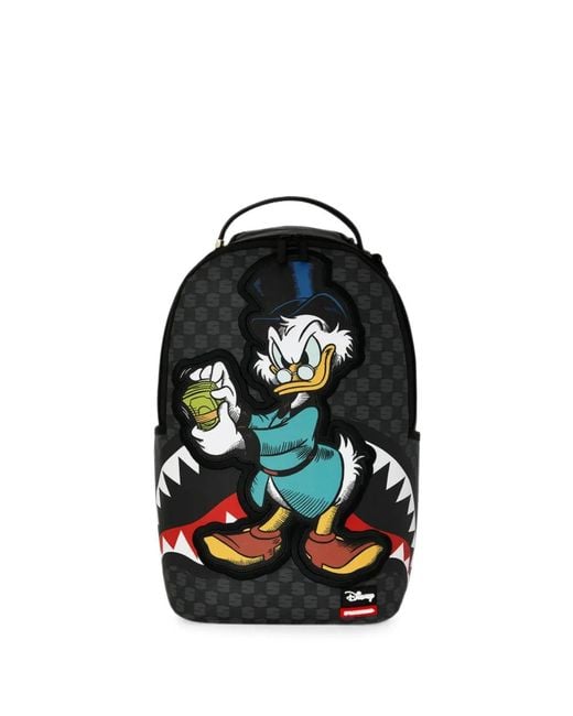 Sprayground Black X Disney Scrooge Counting Money Backpack for men