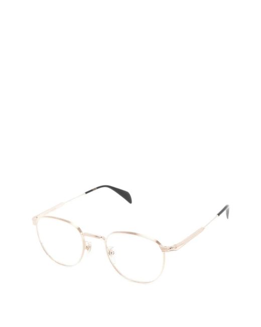 David Beckham Natural Geometric-Frame Glasses