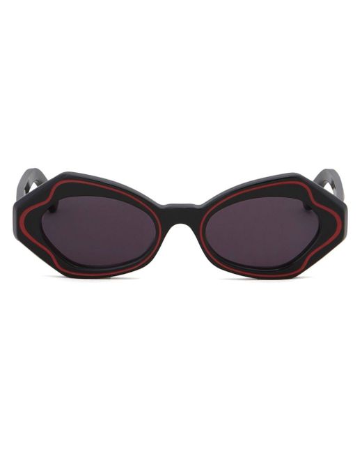 Marni Brown Geometric-frame Tinted Sunglasses