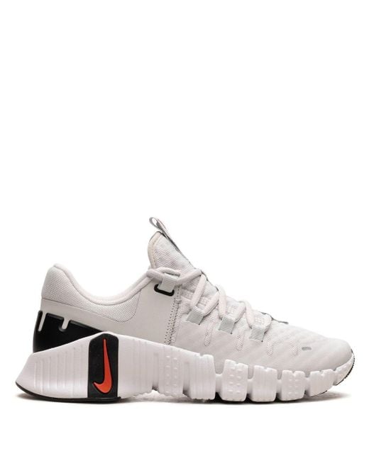 Nike White Free Metcon 5 Sneakers