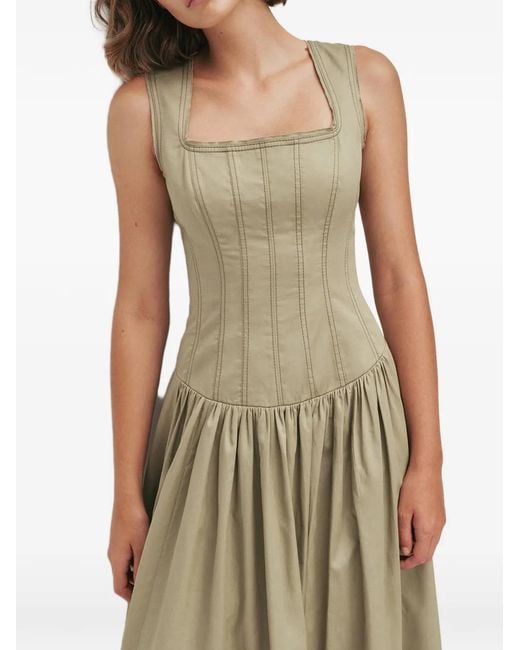 Aje. White Parallel Midi Dress