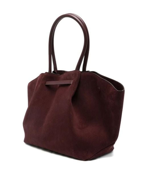 DeMellier London Brown Midi New York Suede Tote Bag