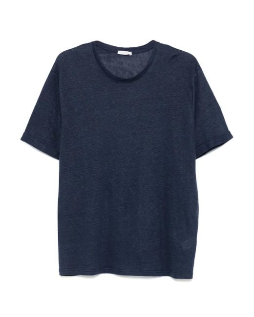 Officina 36 Blue Linen T-Shirt for men